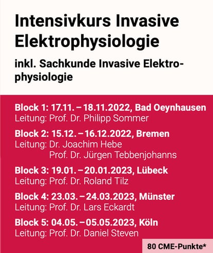 Intensivkurs Invasisve Elektrophysiologie II
